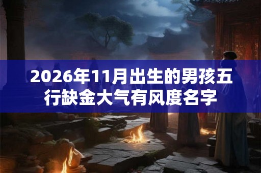 2026年11月出生的男孩五行缺金大气有风度名字