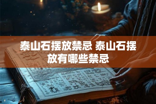 泰山石摆放禁忌 泰山石摆放有哪些禁忌