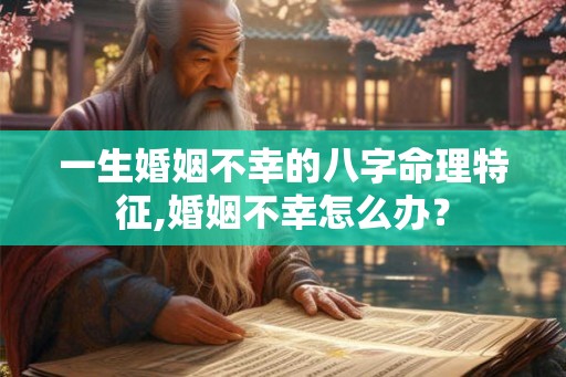 一生婚姻不幸的八字命理特征,婚姻不幸怎么办？