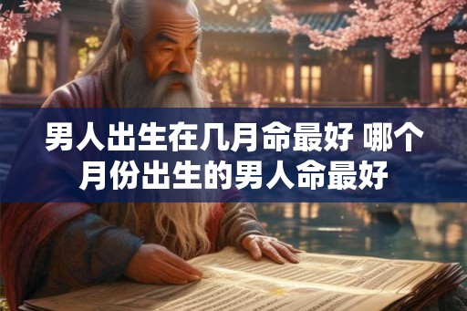 男人出生在几月命最好 哪个月份出生的男人命最好