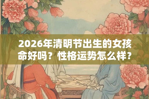 2026年清明节出生的女孩命好吗？性格运势怎么样？