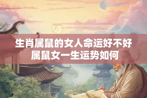 生肖属鼠的女人命运好不好 属鼠女一生运势如何 生肖属鼠的女人命运好不好 属鼠女一生运势如何