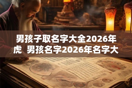 男孩子取名字大全2026年虎  男孩名字2026年名字大全虎年