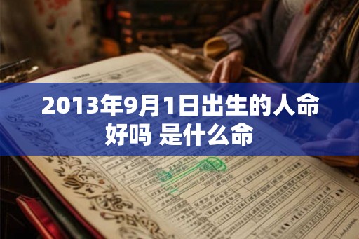 2013年9月1日出生的人命好吗 是什么命