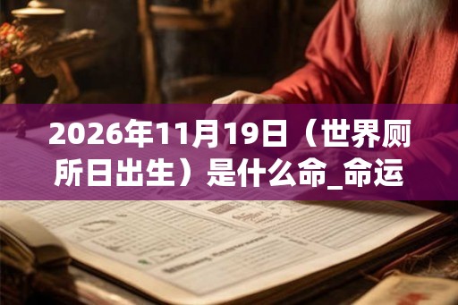 2026年11月19日（世界厕所日出生）是什么命_命运如何