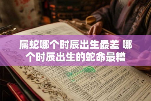 属蛇哪个时辰出生最差 哪个时辰出生的蛇命最糟