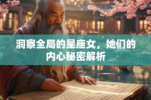 洞察全局的星座女，她们的内心秘密解析