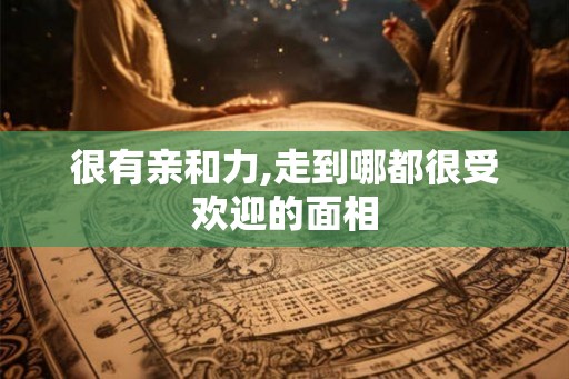 很有亲和力,走到哪都很受欢迎的面相
