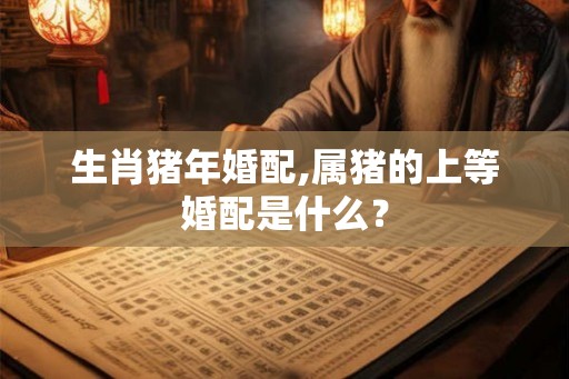 生肖猪年婚配,属猪的上等婚配是什么？