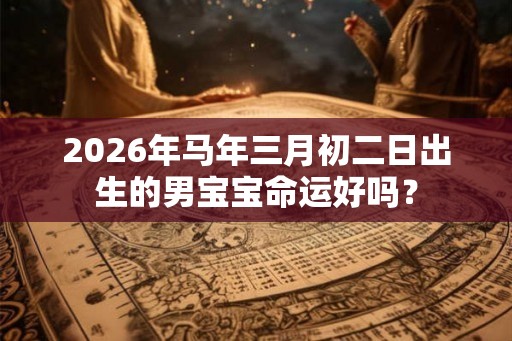 2026年马年三月初二日出生的男宝宝命运好吗？