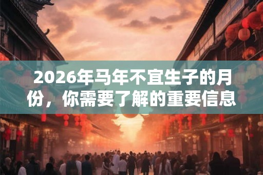 2026年马年不宜生子的月份,你需要了解的重要信息 2026年马年不宜生子的月份,你需要了解的重要信息