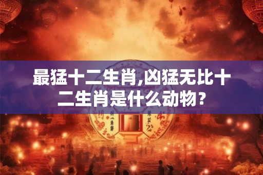 最猛十二生肖,凶猛无比十二生肖是什么动物? 最猛十二生肖,凶猛无比十二生肖是什么动物?