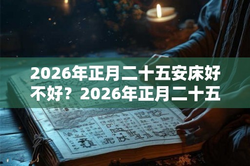 2026年正月二十五安床好不好？2026年正月二十五财喜神吉位？
