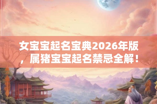 女宝宝起名宝典2026年版，属猪宝宝起名禁忌全解！
