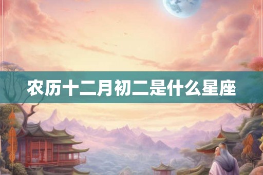 农历十二月初二是什么星座