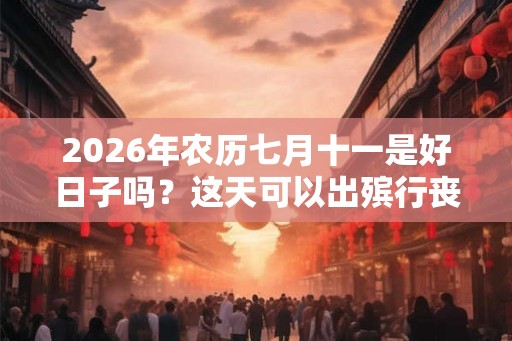 2026年农历七月十一是好日子吗？这天可以出殡行丧吗？