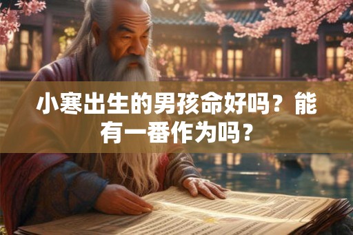 小寒出生的男孩命好吗？能有一番作为吗？