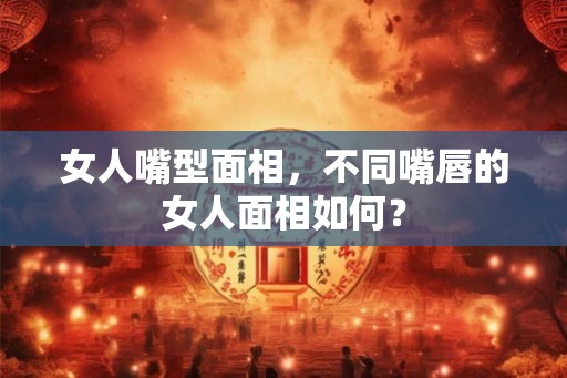 女人嘴型面相，不同嘴唇的女人面相如何？