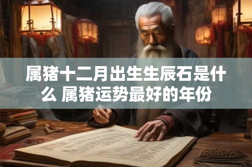 属猪十二月出生生辰石是什么 属猪运势最好的年份
