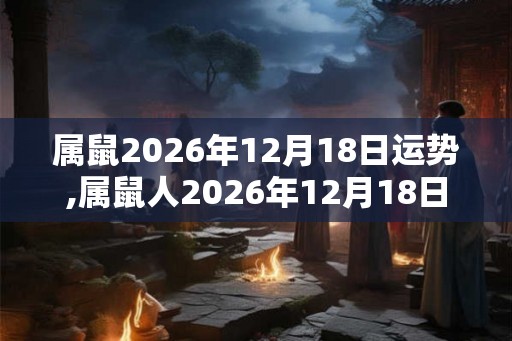属鼠2026年12月18日运势,属鼠人2026年12月18日财运,生肖鼠2026年12月18日运势