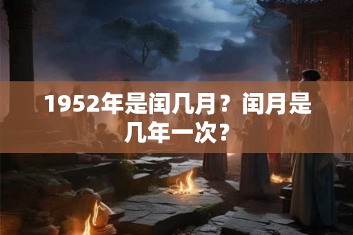 1952年是闰几月?闰月是几年一次? 1952年是闰几月?闰月是几年一次?