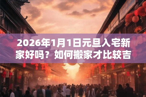 2026年1月1日元旦入宅新家好吗？如何搬家才比较吉利？