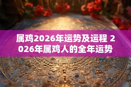 属鸡2026年运势及运程 2026年属鸡人的全年运势