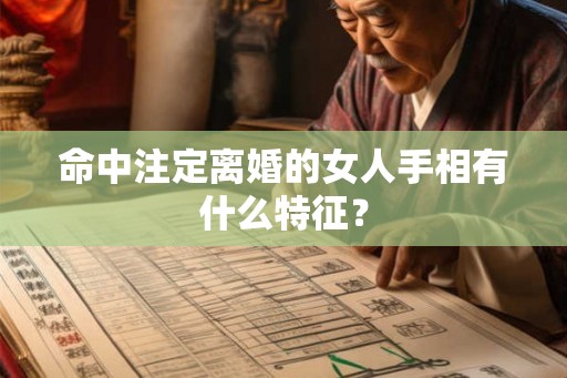 命中注定离婚的女人手相有什么特征？