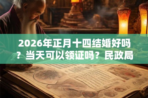 2026年正月十四结婚好吗？当天可以领证吗？民政局有上班吗？