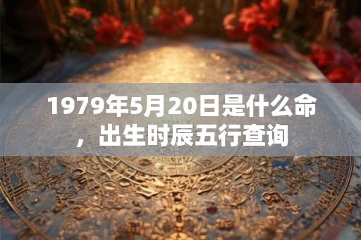 1979年5月20日是什么命，出生时辰五行查询