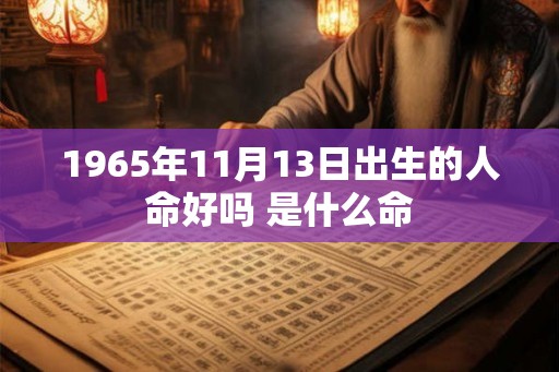 1965年11月13日出生的人命好吗 是什么命
