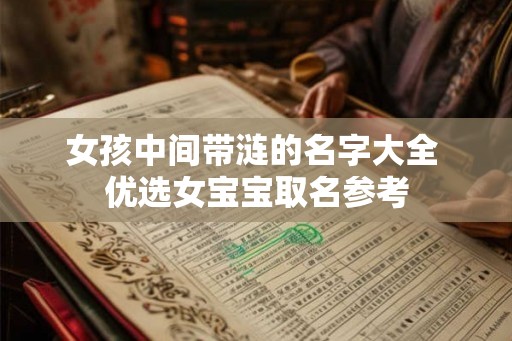 女孩中间带涟的名字大全 优选女宝宝取名参考