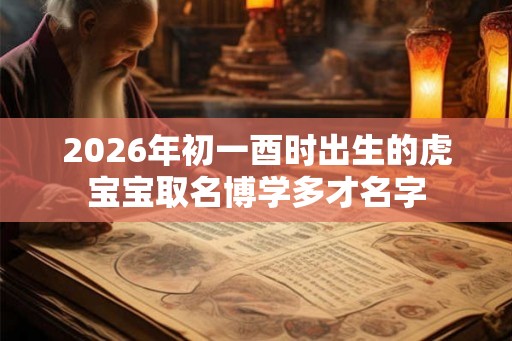 2026年初一酉时出生的虎宝宝取名博学多才名字