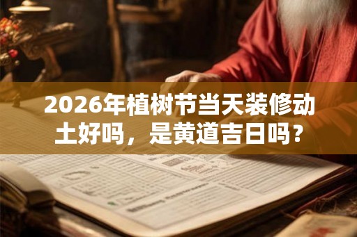 2026年植树节当天装修动土好吗,是黄道吉日吗? 2026年植树节当天装修动土好吗,是黄道吉日吗?