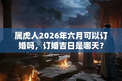 属虎人2026年六月可以订婚吗，订婚吉日是哪天？