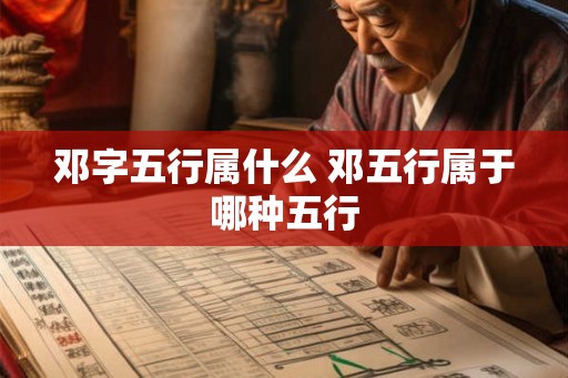 邓字五行属什么 邓五行属于哪种五行