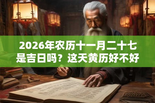 2026年农历十一月二十七是吉日吗？这天黄历好不好？