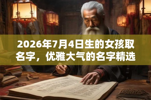 2026年7月4日生的女孩取名字，优雅大气的名字精选