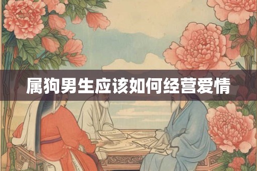 属狗男生应该如何经营爱情