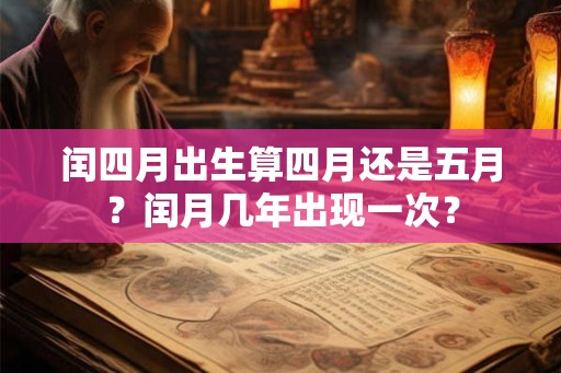 闰四月出生算四月还是五月？闰月几年出现一次？