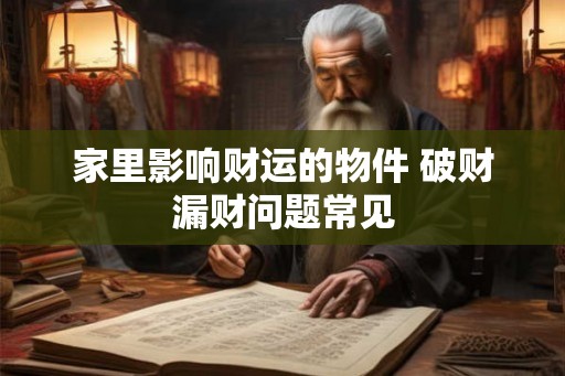 家里影响财运的物件 破财漏财问题常见 家里影响财运的物件 破财漏财问题常见