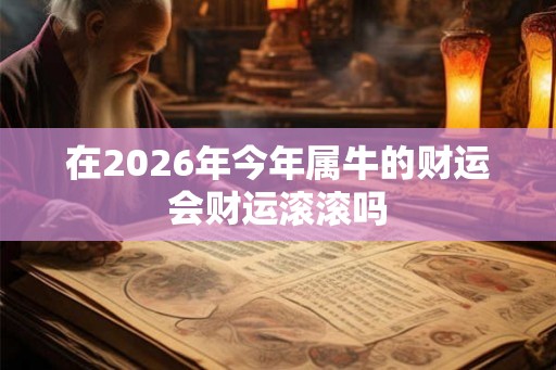 在2026年今年属牛的财运会财运滚滚吗