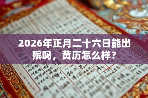 2026年正月二十六日能出殡吗，黄历怎么样？