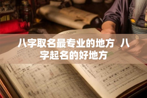 八字取名最专业的地方  八字起名的好地方