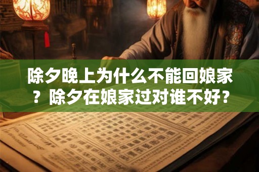 除夕晚上为什么不能回娘家？除夕在娘家过对谁不好？