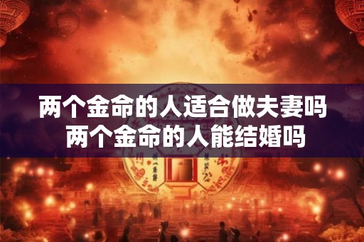 两个金命的人适合做夫妻吗 两个金命的人能结婚吗 两个金命的人适合做夫妻吗 两个金命的人能结婚吗
