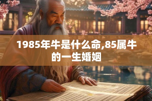 1985年牛是什么命,85属牛的一生婚姻
