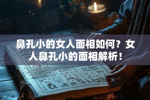 鼻孔小的女人面相如何？女人鼻孔小的面相解析！