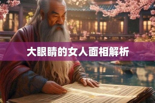 大眼睛的女人面相解析