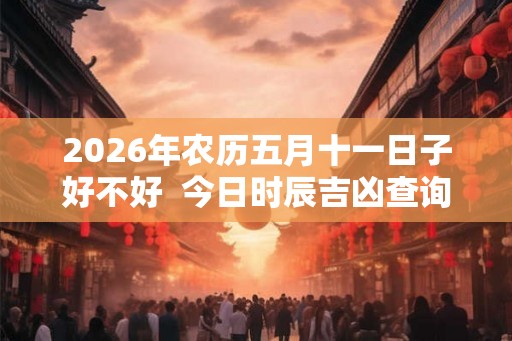 2026年农历五月十一日子好不好 今日时辰吉凶查询 2026年农历五月十一日子好不好 今日时辰吉凶查询